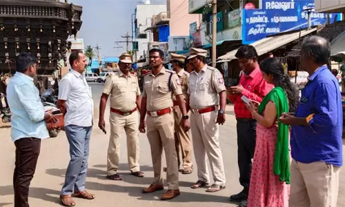 கபிலர்மலை பாலசுப்பிரமணிய சாமி கோவிலில்  டி.எஸ்.பி ஆய்வு