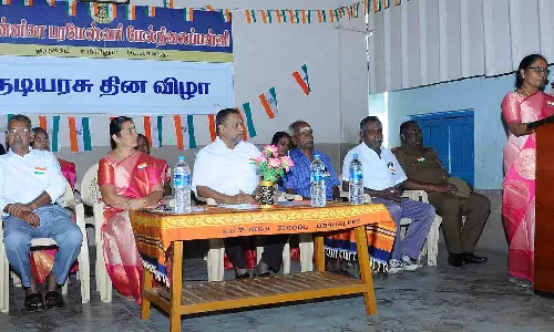 உடுமலை ஸ்ரீகன்னிகா பரமேஸ்வரி பள்ளியில் குடியரசு  தினவிழா