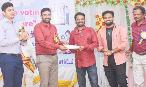 தலைஞாயிறு சுகாதார ஆய்வாளருக்கு ரொக்கப்பரிசு வழங்கல்