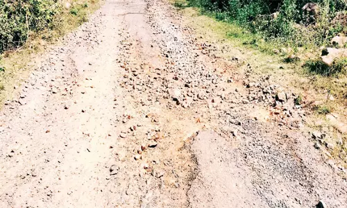 கல்வராயன் மலையில் பழுதடைந்து கிடக்கும் கலக்காம்பாடி –மண்ணுார்  மலைப்பாதைபொதுமக்கள் கடும் அவதி