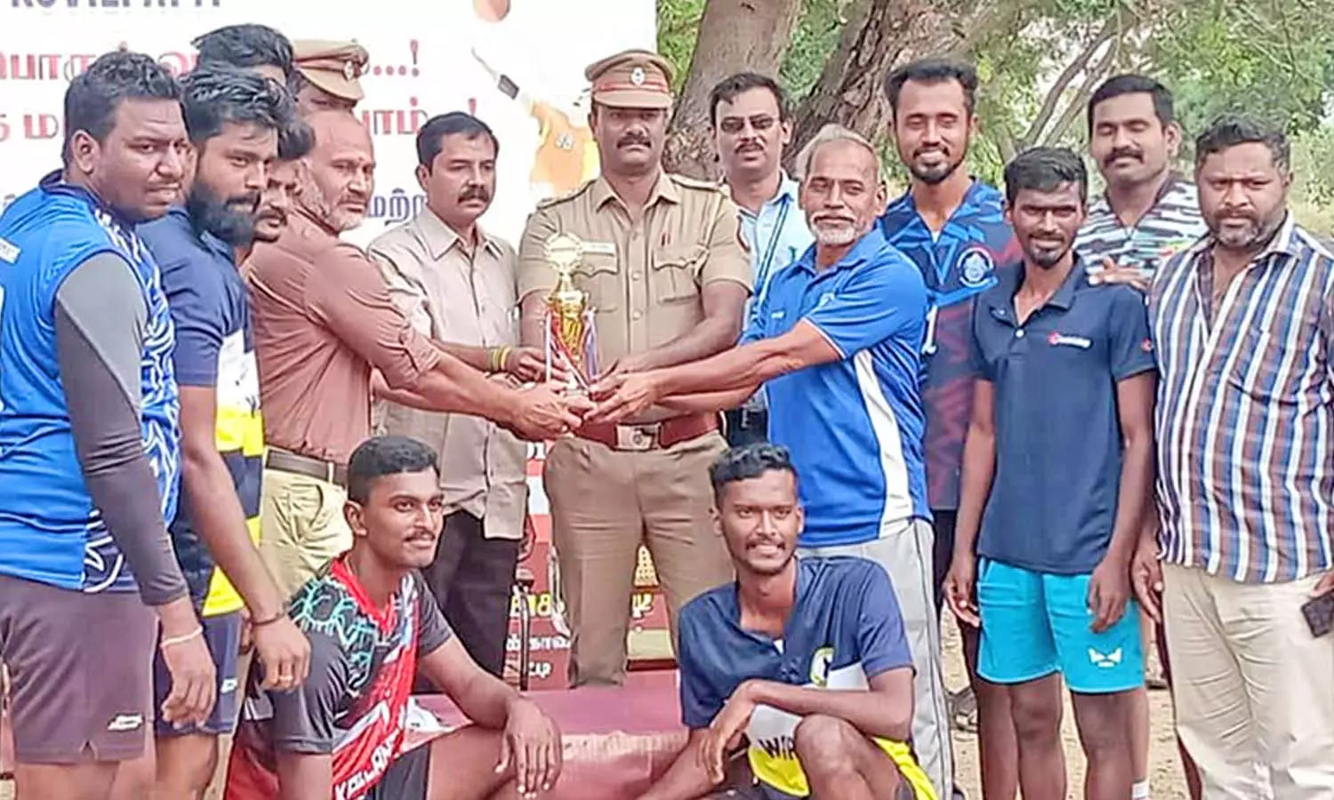 கோவில்பட்டியில் போதை பொருட்களுக்கு எதிரான  விழிப்புணர்வு கைப்பந்து போட்டி