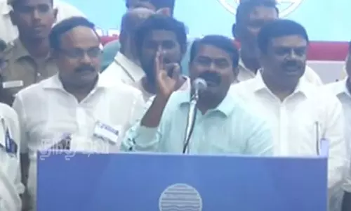 கடலில் பேனாவை வைத்தால் உடைப்பேன்- கருத்து கேட்பு கூட்டத்தில் சீமான் ஆவேச பேச்சு
