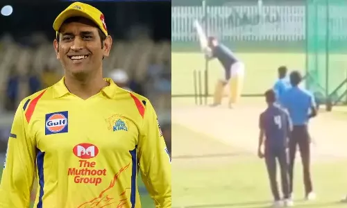 2 வாரங்களுக்கு முன்பே பயிற்சியை தொடங்கிய டோனி- வைரலாகும் வீடியோ