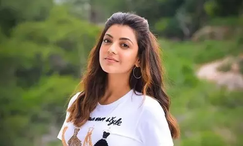 கையில் குழந்தையுடன் திருப்பதி கோவிலில் சாமி தரிசனம் செய்த காஜல் அகர்வால்