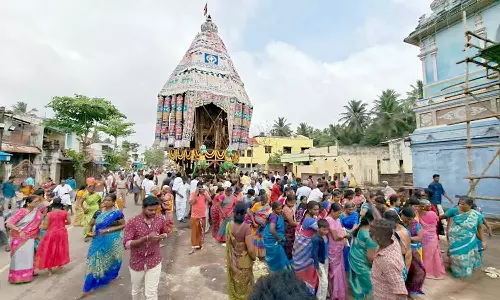 திருவிடைமருதூர் மகாலிங்கசாமி கோவிலில் தைப்பூச தேரோட்டம்; திரளானோர் வடம்பிடிப்பு