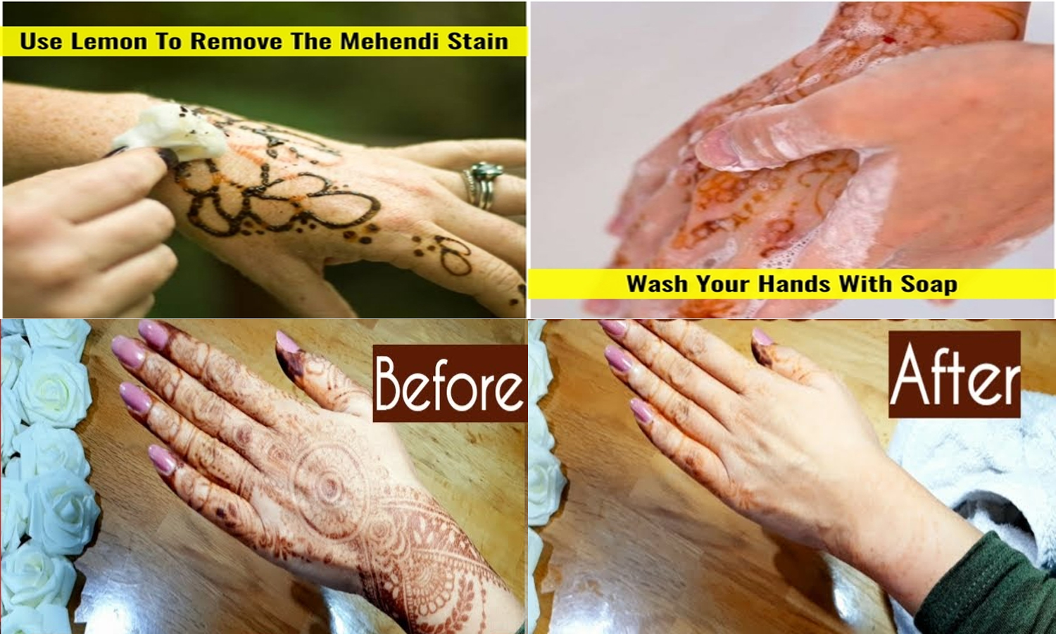 கைகளில் வரைந்த மெகந்தியை நீக்க வேண்டுமா? அப்போ இதை செய்யுங்க