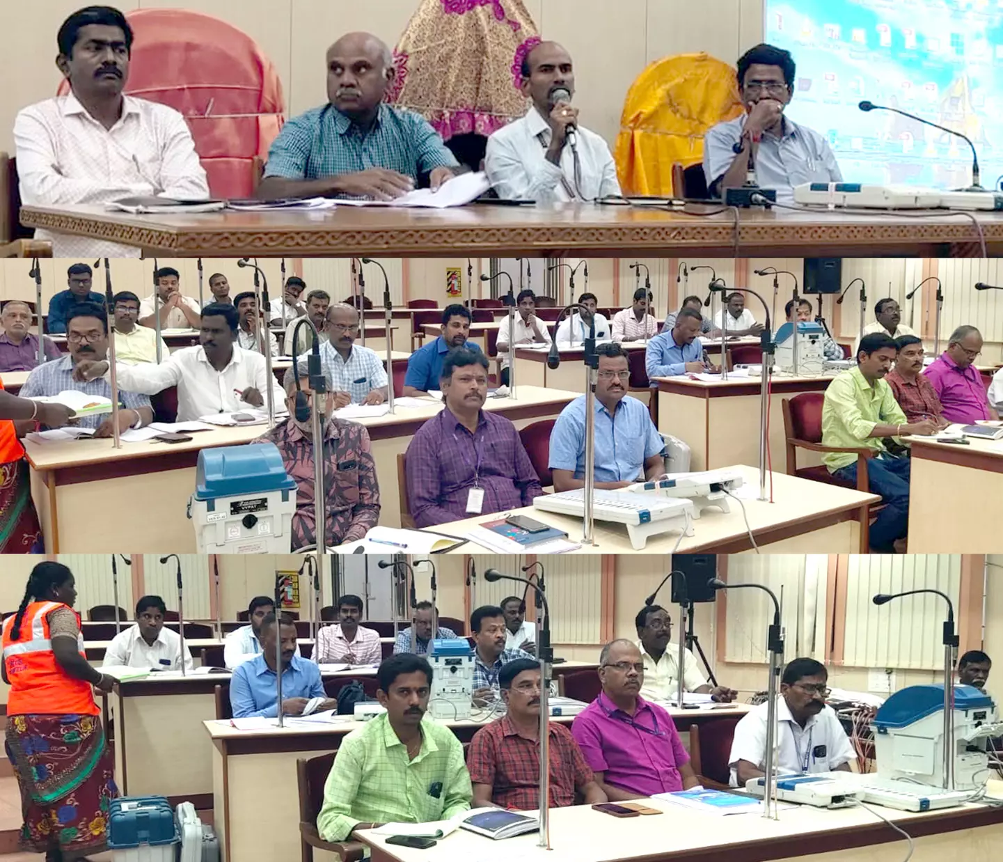 இடைத்தேர்தல் பணியில் ஈடுபட்டுள்ள மண்டல அலுவலர்களுக்கான பயிற்சி வகுப்பு