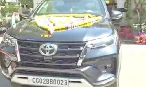 சத்தீஸ்கர் மாநிலத்தில்  அலுவலக காருக்கு பேன்சி எண் வாங்கிய முதல்-மந்திரி