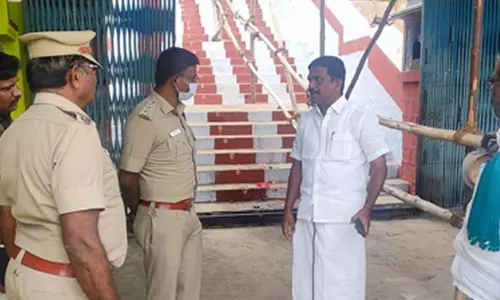 கபிலர்மலை பாலசுப்பிரமணிய சாமி கோவிலில்  பாதுகாப்பு ஏற்பாடுகளை டி.எஸ்.பி ஆய்வு