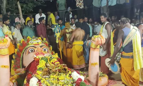 ஓசூரில் மயான கொள்ளை பூஜை