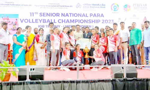 தஞ்சையில் அகில இந்திய பாரா வாலிபால் போட்டி: ராஜஸ்தான், கர்நாடகா அணிகள் முதலிடம் பிடித்தது