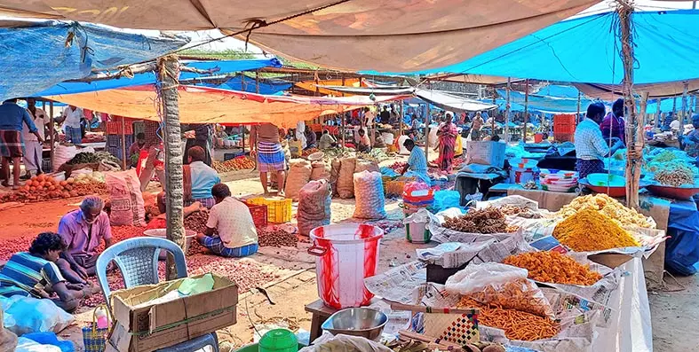 உடன்குடி வாரச்சந்தையில்  நிரந்தர கடைகள் விரைந்து அமைக்கப்படுமா? - வியாபாரிகள் கோரிக்கை