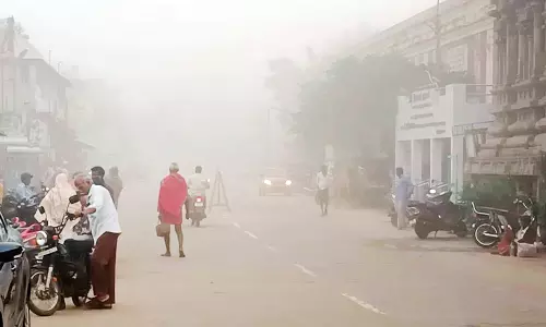 திருவாரூர் மாவட்டத்தில் கடும் பனிபொழிவு-வாகன ஓட்டிகள் அவதி