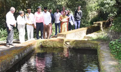 மீன் குஞ்சு பொரிப்பகம்-பண்ணைகளில்கலெக்டர் அம்ரித் ஆய்வு