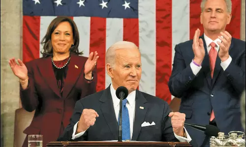 உளவு பலூன் விவகாரம்: நாடாளுமன்ற உரையில் சீனாவுக்கு ஜோ பைடன் எச்சரிக்கை