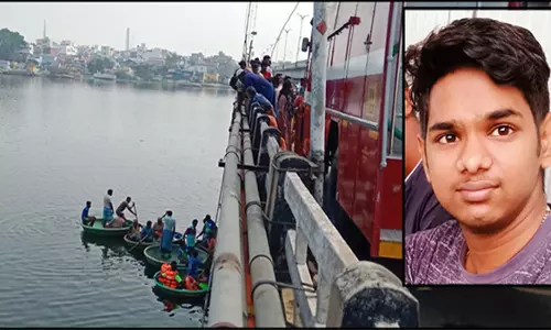 பள்ளிப்பாளையம் காவிரி ஆற்றில்குதித்து வாலிபர் தற்கொலை