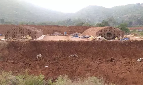 பெருங்காடு வனப்பகுதியில் இருந்து செங்கல் சூளைகளுக்கு மண் திருட்டு