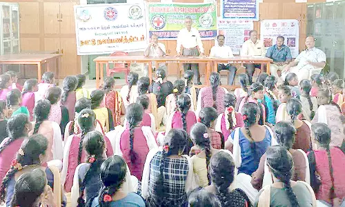 பேராவூரணி அரசு கலைக்கல்லூரியில் தேசிய தொழுநோய் விழிப்புணர்வு முகாம்