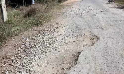 2 ஆண்டுகளாக குண்டும் குழியுமாக கிடக்கும் பனப்பாக்கம் - உளியநல்லூர் சாலை