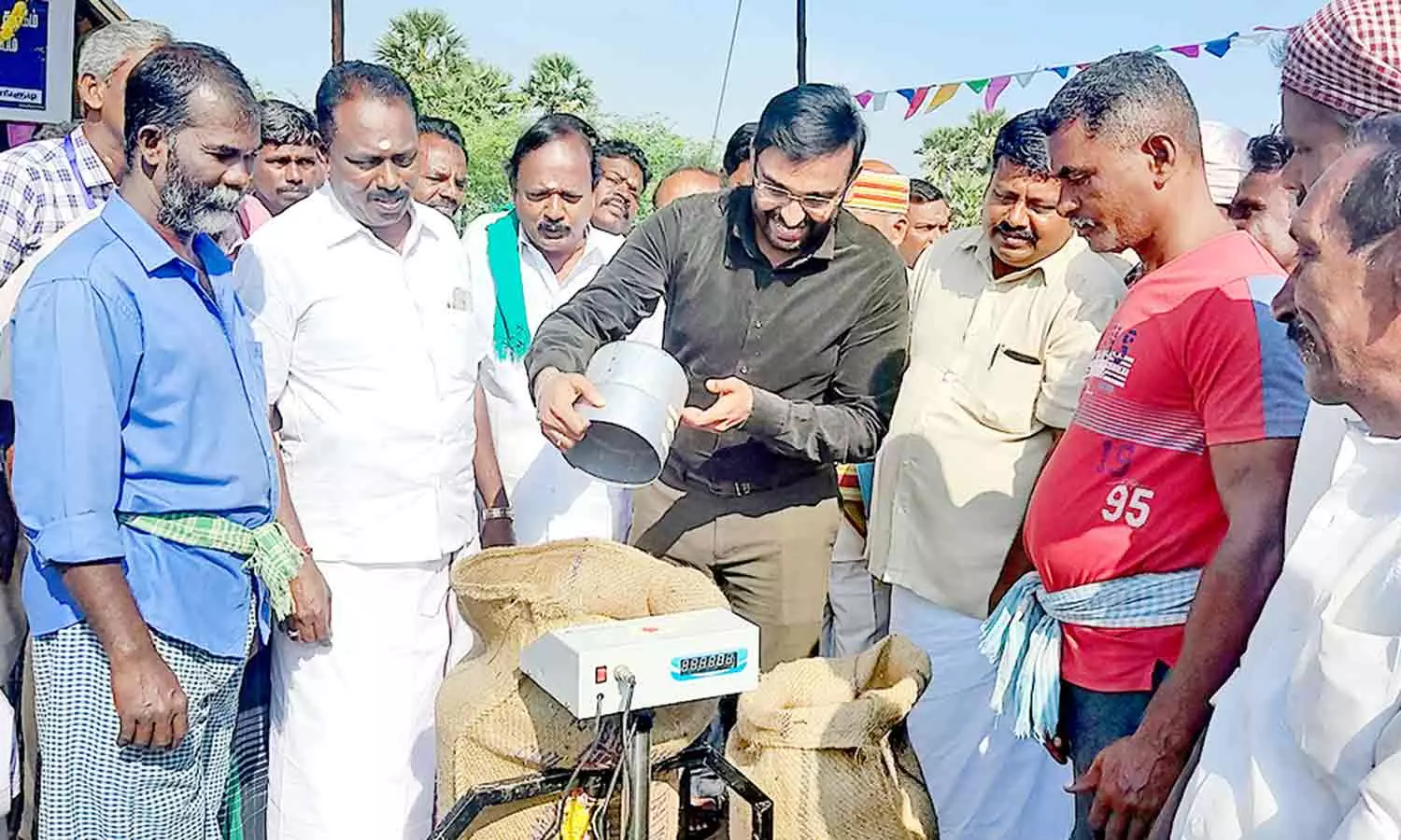 நேரடி நெல் கொள்முதல் நிலையம் திறப்பு