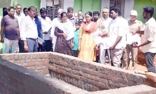 வளர்ச்சி திட்ட பணிகள் குறித்து கலெக்டர் ஆய்வு