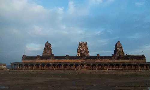 ஒண்டிமிட்டா கோதண்டராமர் கோவில் பிரம்மோற்சவ விழா முன்னேற்பாடு பணி ஆய்வு