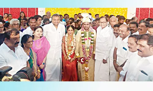 மாங்குடி எம்.எல்.ஏ. இல்ல திருமண விழா