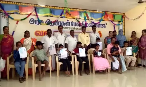 மணமேல்குடியில் மாற்று திறனாளிகளுக்கு சிறப்பு மருத்துவ முகாம்