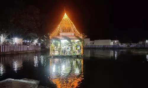 சங்கரன்கோவில் சங்கரநாராயண சுவாமி கோவிலில் தெப்ப தேரோட்டம்