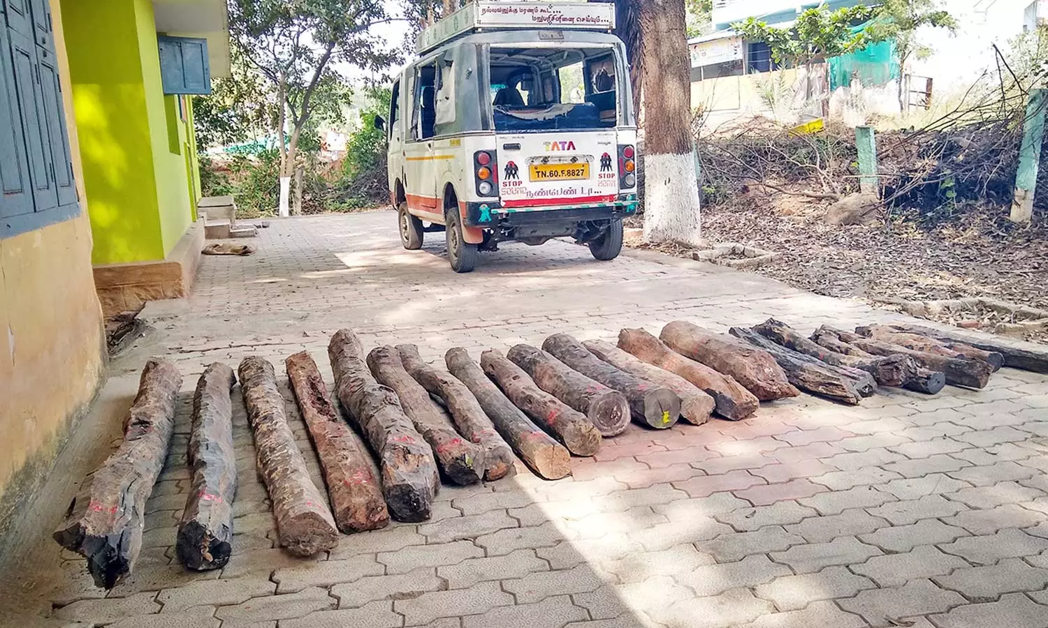 வருசநாடு அருகே கருங்காலி மரக்கட்டைகள் கடத்திய 2 பேர் கைது வருசநாடு அருகே கருங்காலி மரக்கட்டைகள் கடத்திய 2 பேர் கைது