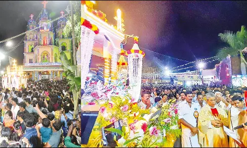 மதுரை புதூர் புனித லூர்து அன்னை ஆலய தேர்பவனி