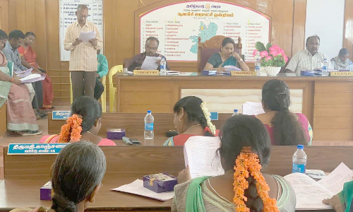 சூளகிரியில் ஒன்றிய குழு உறுப்பினர்கள் கூட்டம்