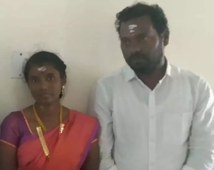 ஆலங்குடி மகளிர் காவல் நிலையத்தில் காதல் ஜோடி தஞ்சம்