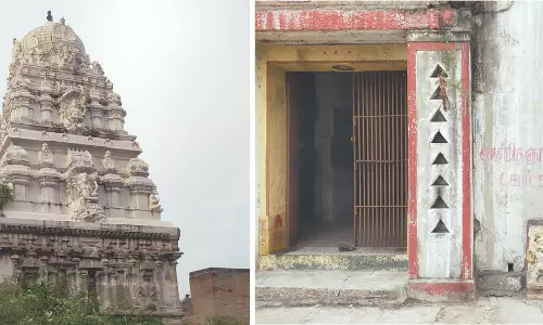 காவேரிப்பாக்கத்தில் சிதிலமடைந்த சிவன்கோவில்