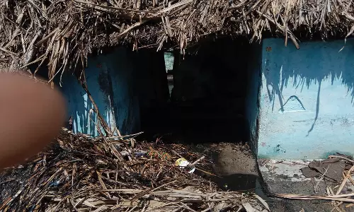 பகண்டை கூட்டு ரோடு அருகேதீ விபத்தில் கூரைவீடு எரிந்து சேதம்: