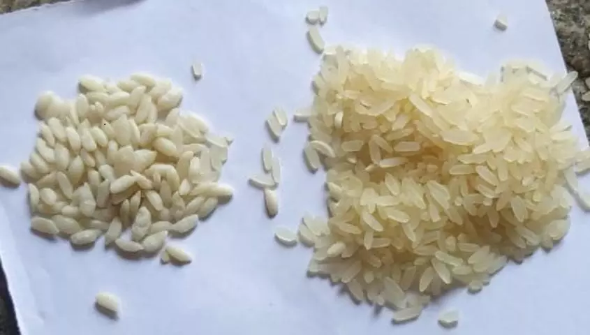 இலுப்பூர் அருகே ரேஷன் கடையில் வழங்கப்பட்ட செறிவூட்டப்பட்ட அரிசியால் அச்சமடைந்த பொதுமக்கள் இலுப்பூர் அருகே ரேஷன் கடையில் வழங்கப்பட்ட செறிவூட்டப்பட்ட அரிசியால் அச்சமடைந்த பொதுமக்கள்