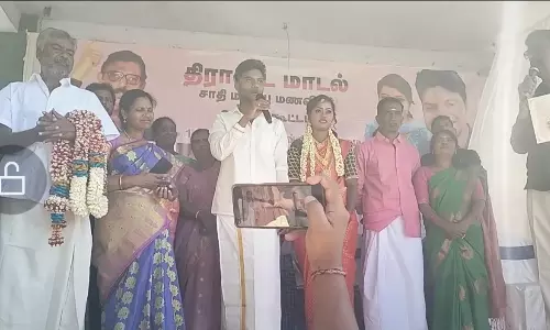 கோத்தகிரியில் சாதிமறுப்பு திருமணம் செய்த ஜோடி