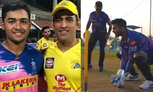 எம்எஸ் டோனி போல கீப்பிங் செய்த ரியான் பராக்- வைரலாகும் வீடியோ