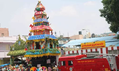 உடுமலை  மாரியம்மன் கோவிலில் புதிய தேர் வெள்ளோட்டம்வருகிற 23-ந்தேதி நடக்கிறது