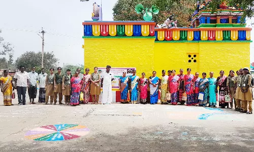 வேளாண் மாணவிகள் நடத்திய கிராமப்புற மதிப்பீடு