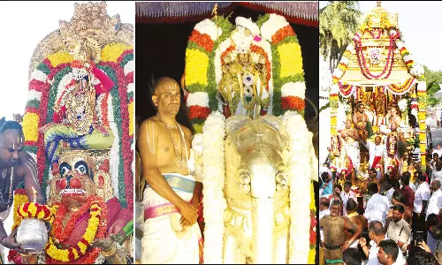 பிரம்மோற்சவ விழா: அனுமன், யானை வாகனங்களில் கல்யாண வெங்கடேஸ்வரர் உலா