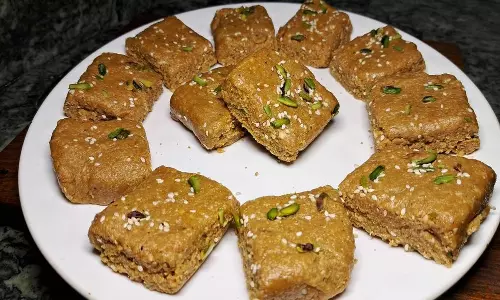 கால்சியம் நிறைந்த வேர்க்கடலை எள் பர்ஃபி