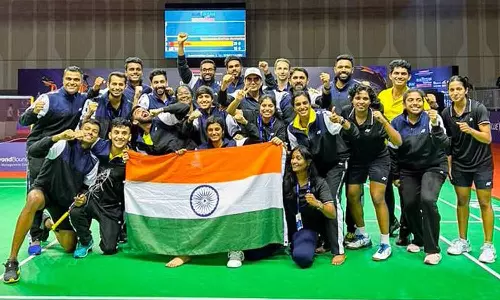 ஆசிய பேட்மிண்டன் கலப்பு அணிகள் சாம்பியன்ஷிப் போட்டி - அரையிறுதிக்கு முன்னேறியது இந்தியா