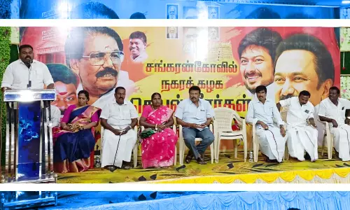 தென்காசி வடக்கு மாவட்ட தி.மு.க.சார்பில் முதல்-அமைச்சர் மு.க.ஸ்டாலின் பிறந்த நாளை நலத்திட்டங்கள் வழங்கி கொண்டாட வேண்டும்- ராஜா எம்.எல்.ஏ. பேச்சு