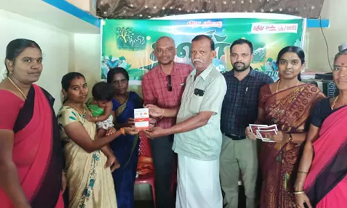 திப்பணம்பட்டி கிராமம் சார்பாக தங்கமகள் சேமிப்புத்திட்டத்தில் 50 பெண் குழந்தைகள் சேர்ப்பு