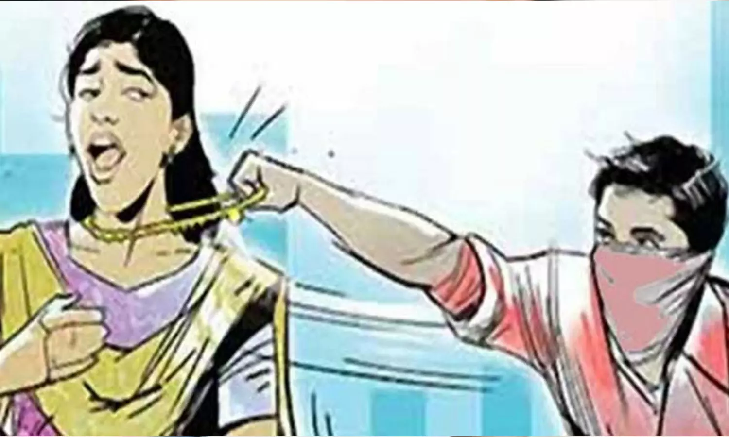 தாம்பரம் அருகே பெண் மீது முட்டை வீசி நகை பறித்த கொள்ளையர்கள்