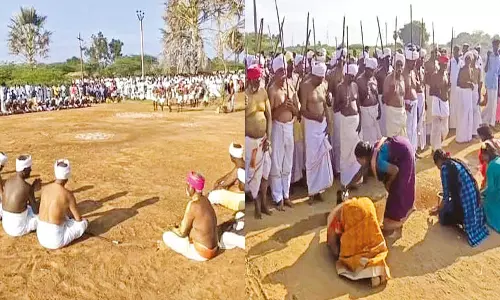 காரைக்குடி அருகே 60 கிராம மக்கள் பங்கேற்ற பாரிவேட்டை திருவிழா