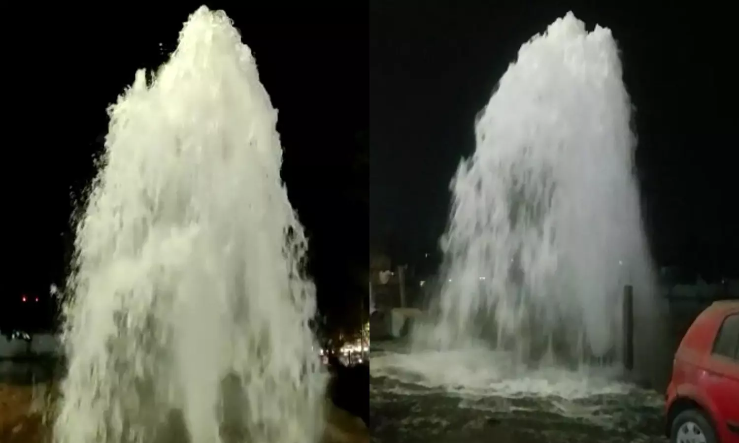 புழல் ஏரியில் இருந்து சென்னைக்கு வரும் குடிநீர் குழாயில் திடீர் உடைப்பு