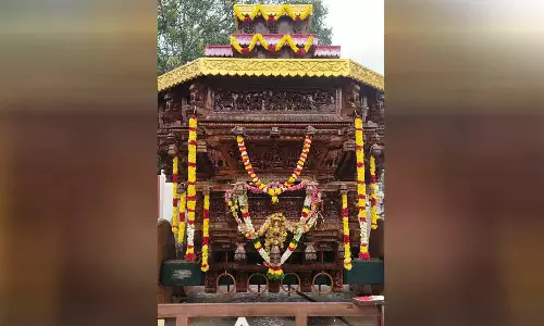 உடுமலை மாரியம்மன் கோவிலில் புதிய தேர் வெள்ளோட்டம் - இன்று மாலை நடக்கிறது