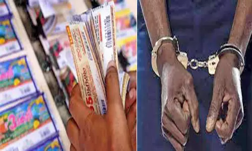 தஞ்சையில், ஆன்லைன் லாட்டரி விற்றவர் கைது